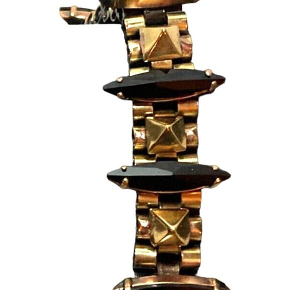 Beautiful Iosselliani Bracelet, w/original Box, Black & Gold Tone, Rare Find. - Picture 5 of 9
